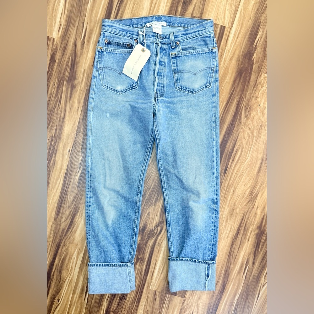 Free People x Trina Fix Collab Reworked Sailor Jeans - Picture 5 of 10